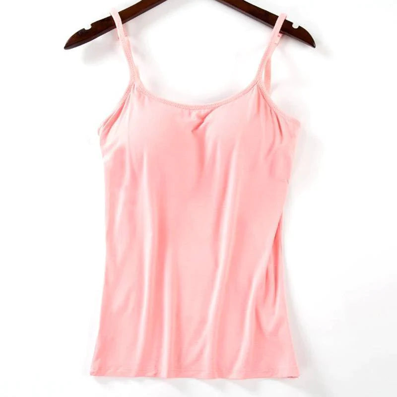 Dames Gevoerde Cami Tank Tops