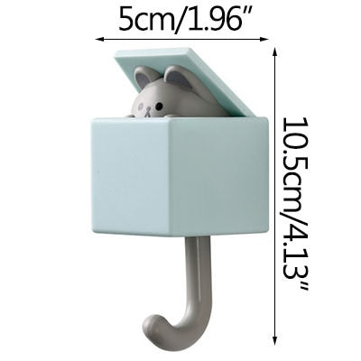 Peeking Cat Wall Hangende Haak