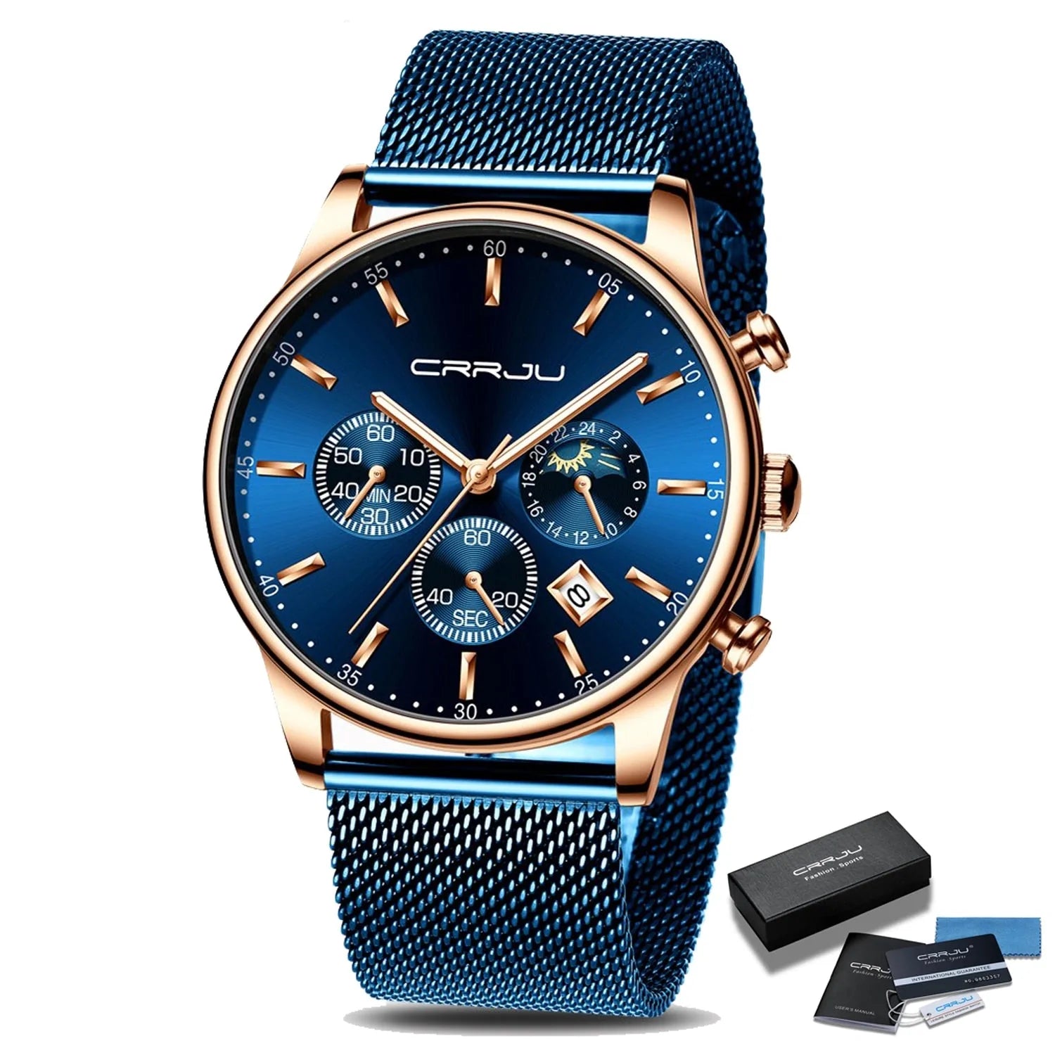 Chronograaf Mesh Belt Herenhorloge
