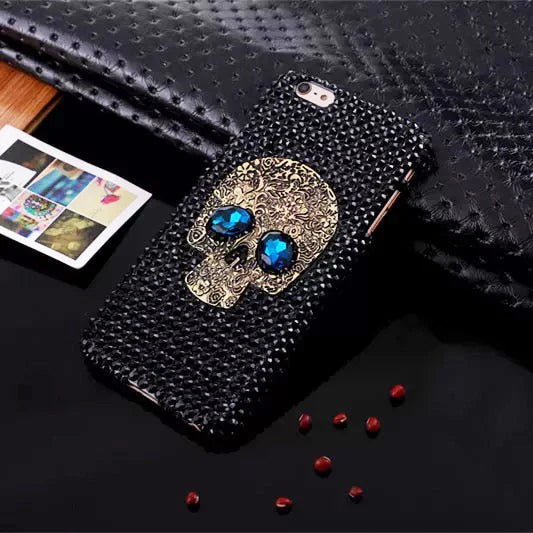 Skull Face Diamanten Etui