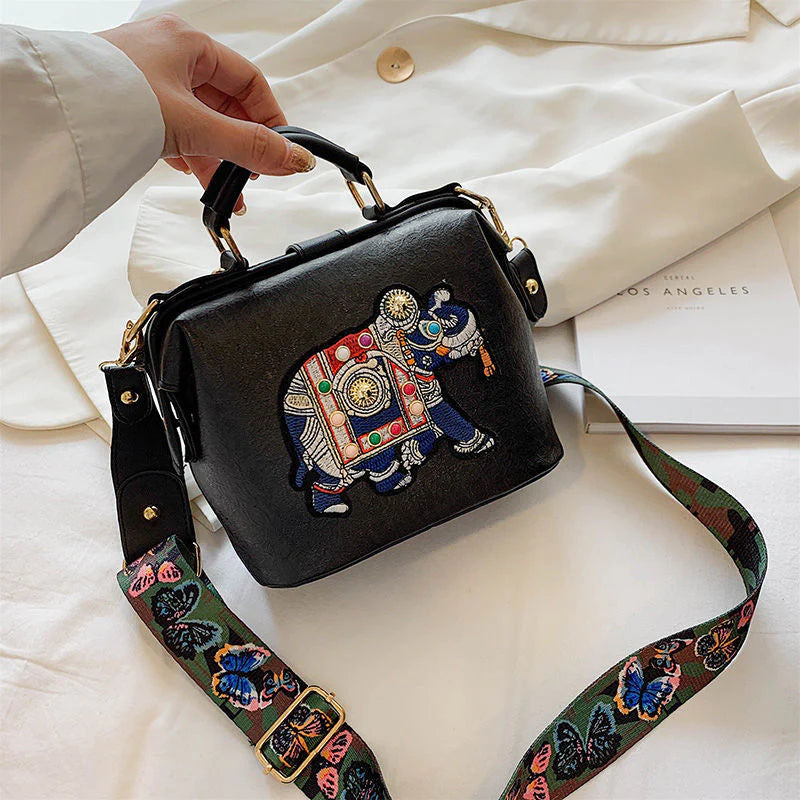 Mandala Geborduurde Tas