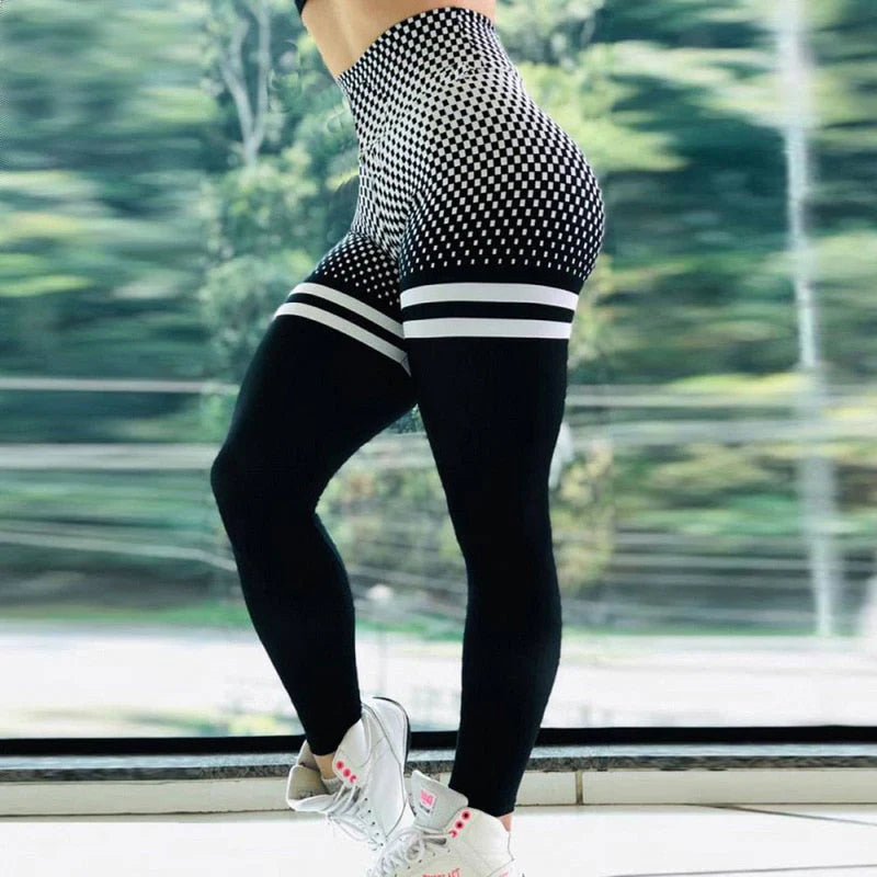 Hoge taille legging met print