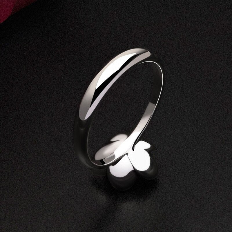 ZWARTE DAHLIABLOEMIGE RING