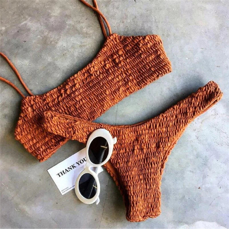 Bikiniset met plooien