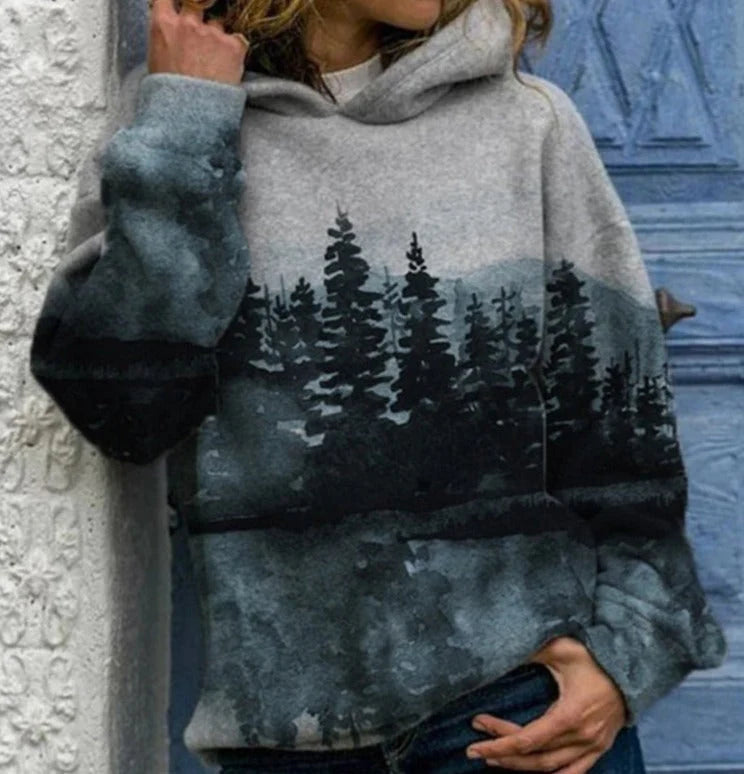 Natural Mountain Bedrukt Sweatshirt
