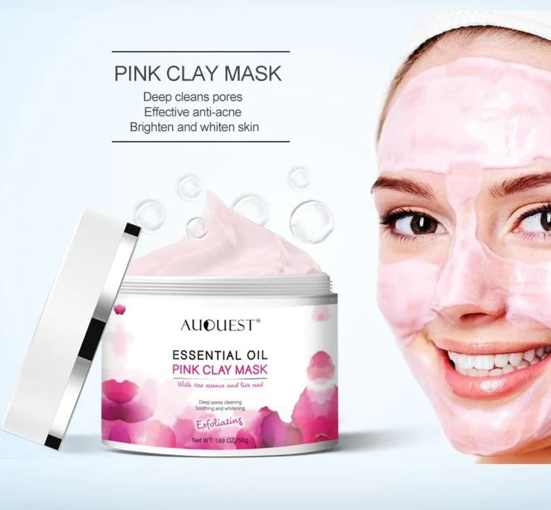 Roze Klei Masker