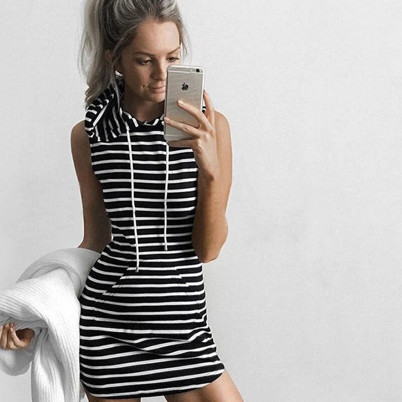 Casual Mouwloze Mini-jurk