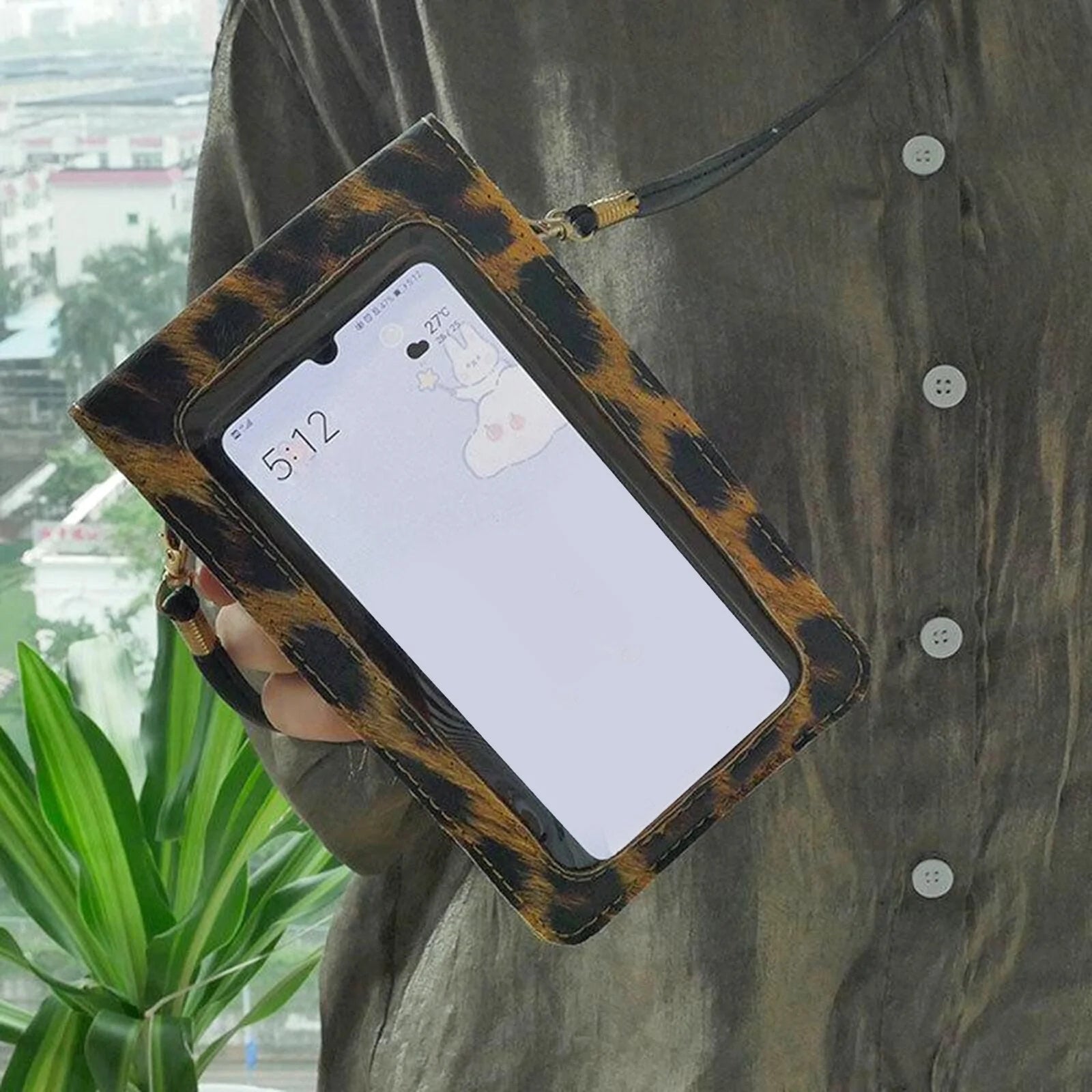 Crossbody Touchscreen Telefoon Portemonnee