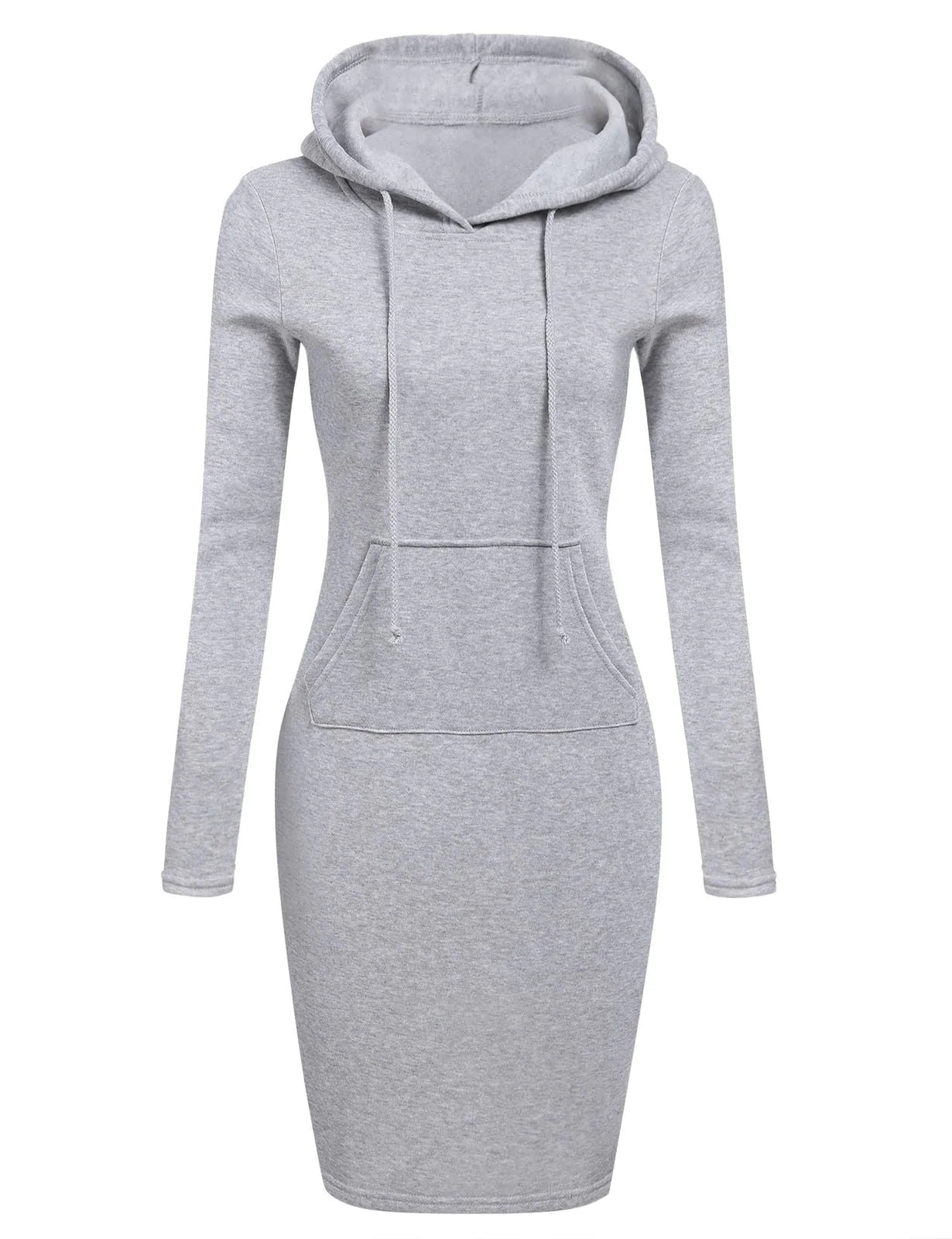 Slanke Pullover Hoodie Jurk