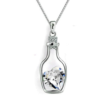 Drift Bottle Kristal Hart Ketting