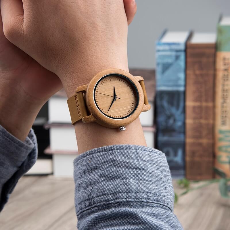 Houten horloge