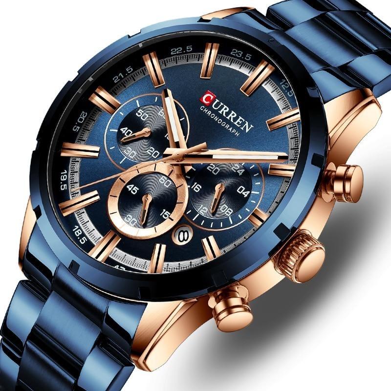 Curren Business Chronograafhorloge