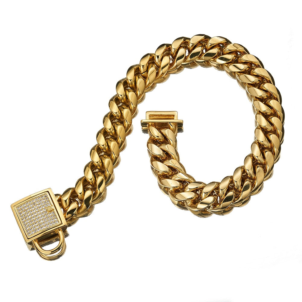 BlingBling | Metalen Honden Ketting