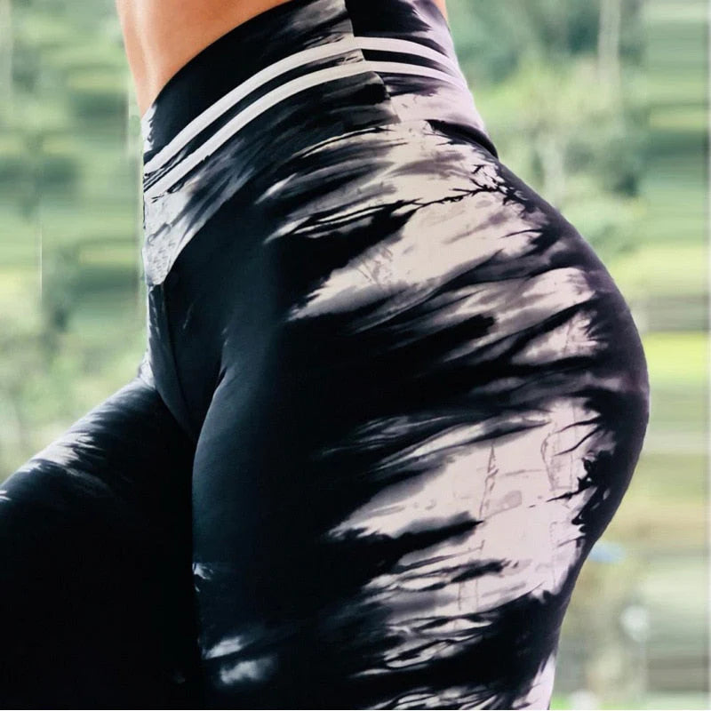 Hoge taille legging met print