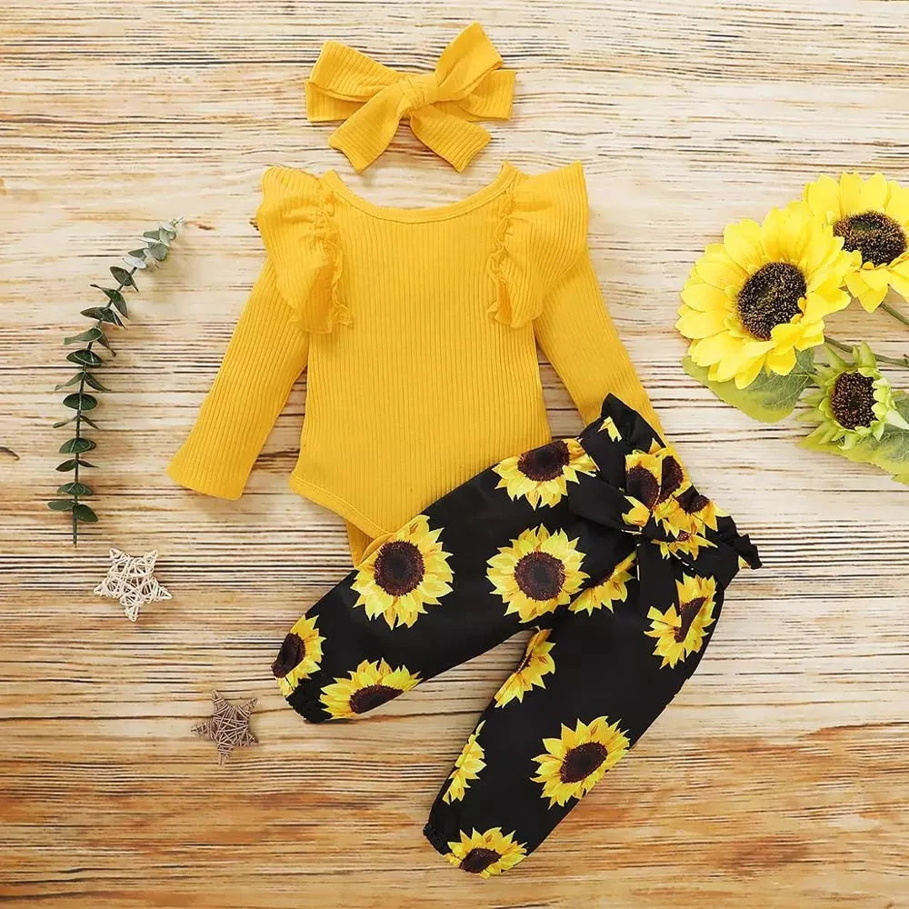 Baby zonnebloemen set