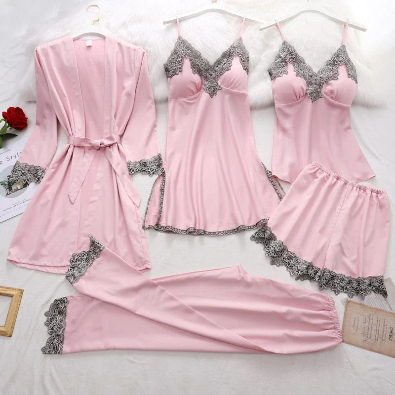 Zachte Zijden Pyjama Set