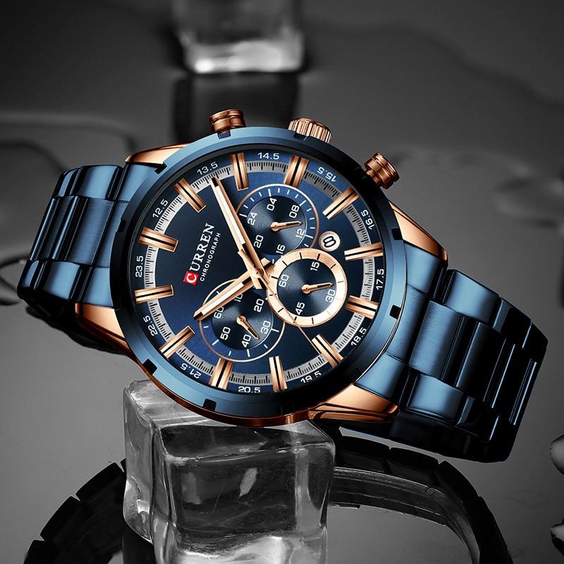 Curren Business Chronograafhorloge