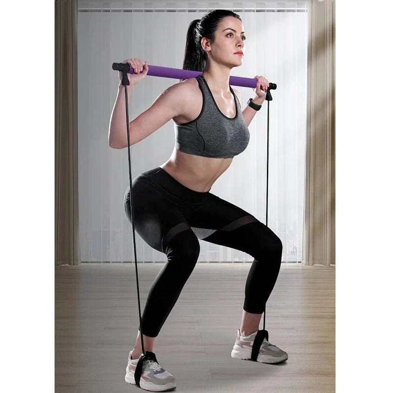 Draagbare Pilates Bar | One Stick voor het hele lichaam Workout