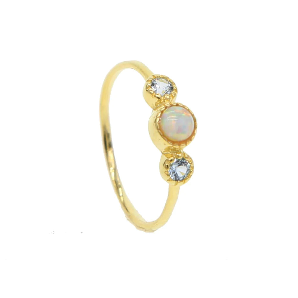 Maansteen Parel Ring