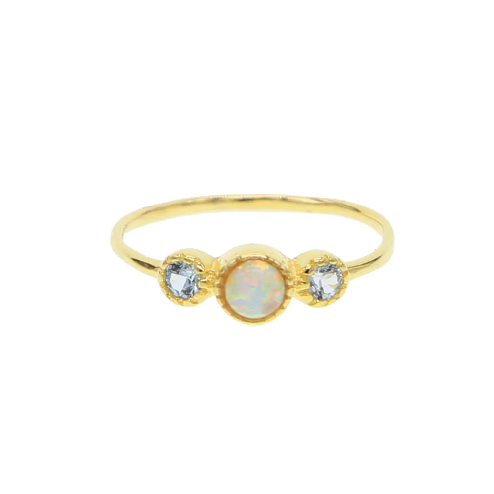 Maansteen Parel Ring