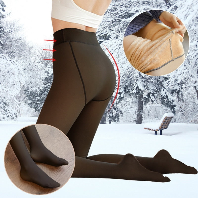 Vrouwen Warme Fleece Panty