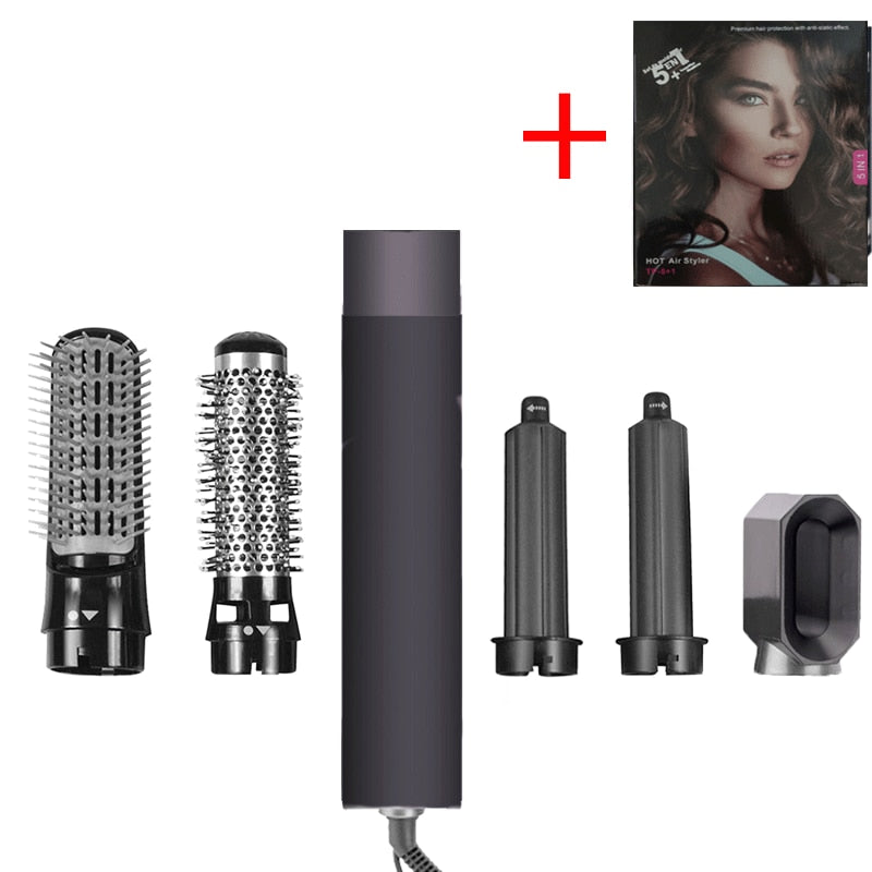 5-in-1 haardroger hete kam set