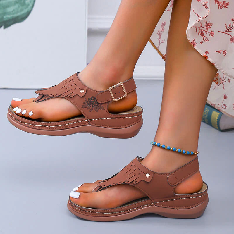 Strand Tassel Sandalen