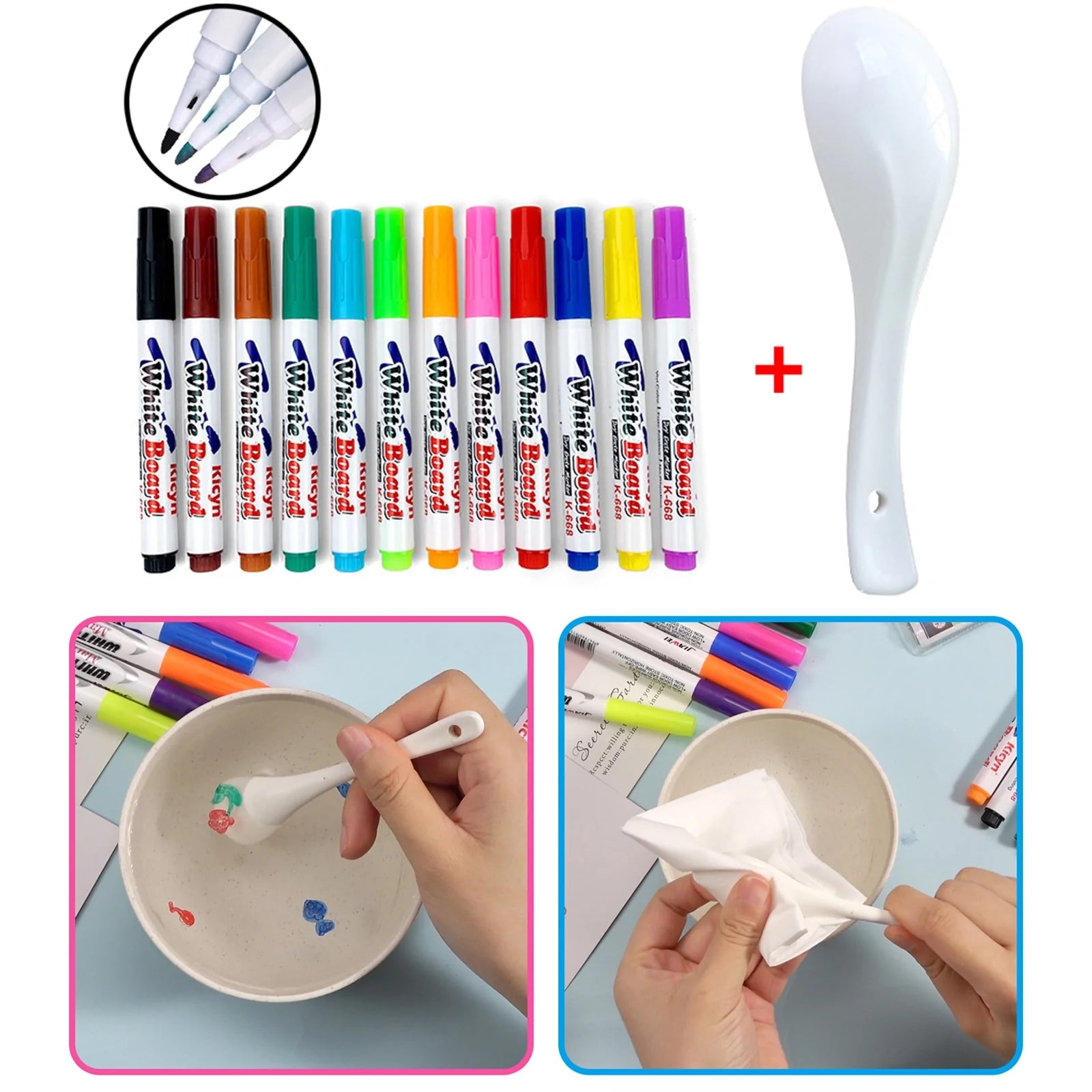 Floating Marker Pens (Pak van 8)