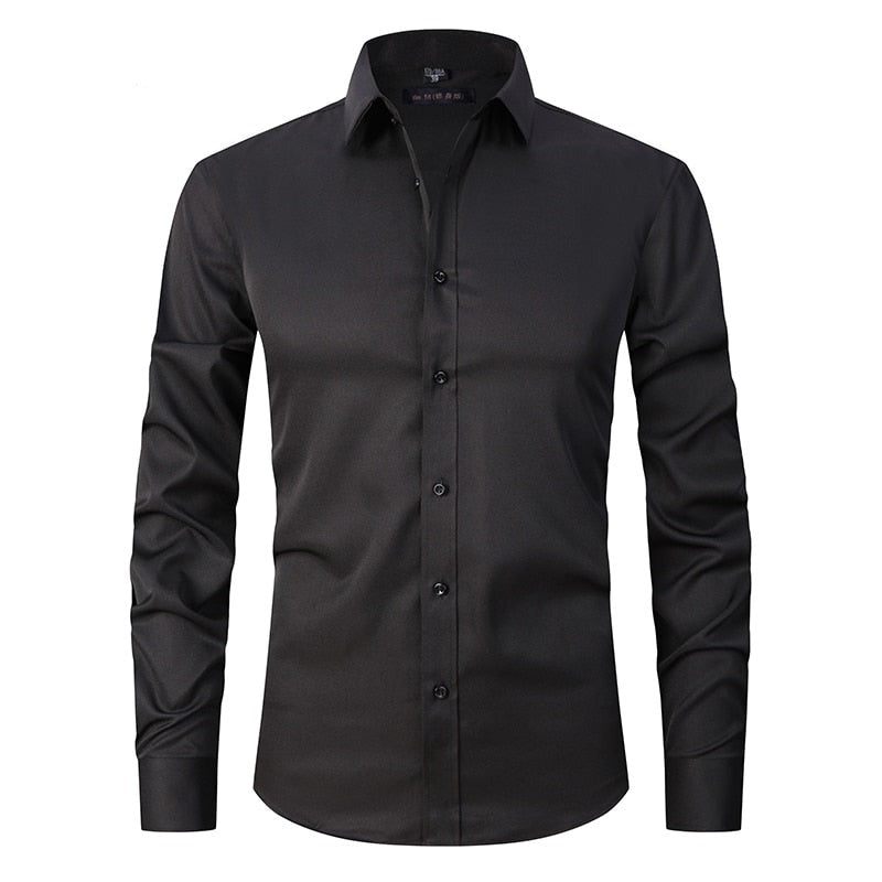 Heren Anti-Kreuk Slim Fit Dress Shirt