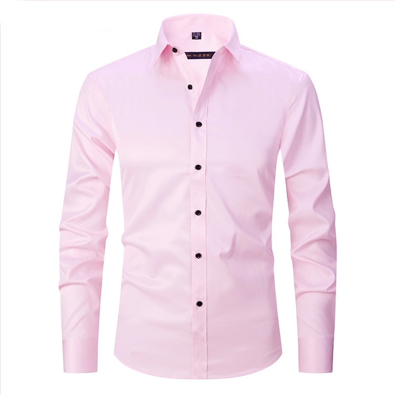 Heren Anti-Kreuk Slim Fit Dress Shirt