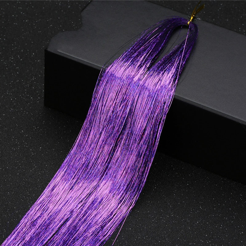 Sparkle Klatergoud Zijden Haarverlenging