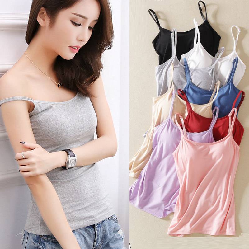 Dames Gevoerde Cami Tank Tops