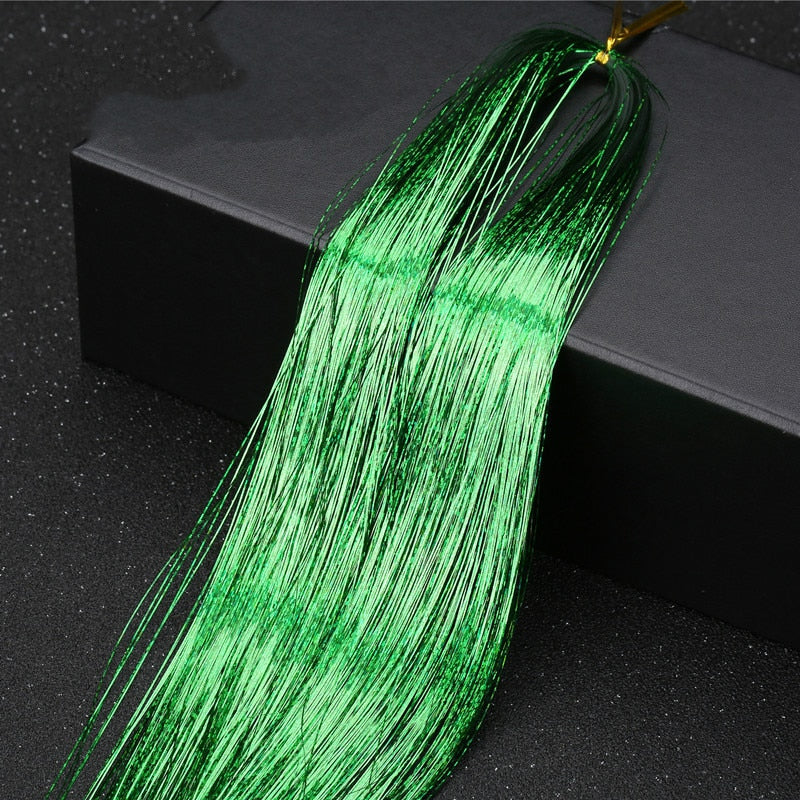 Sparkle Klatergoud Zijden Haarverlenging
