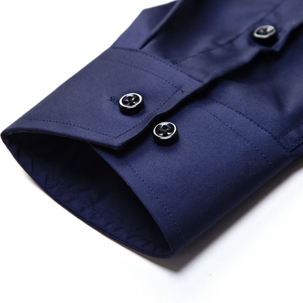 Heren Anti-Kreuk Slim Fit Dress Shirt
