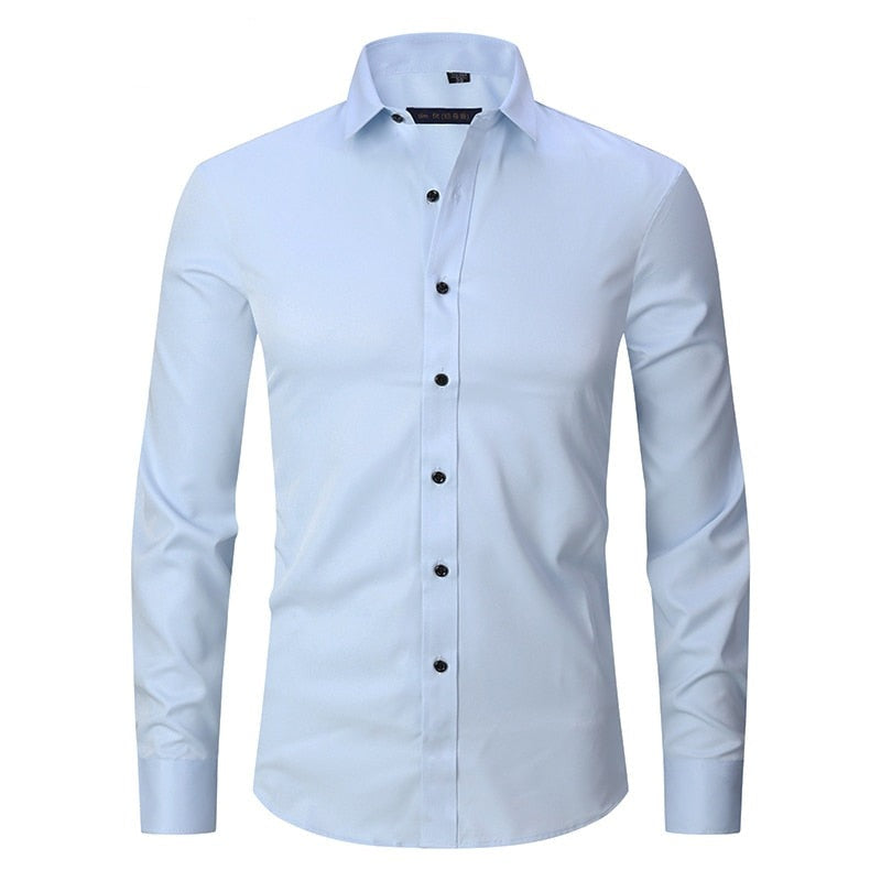 Heren Anti-Kreuk Slim Fit Dress Shirt