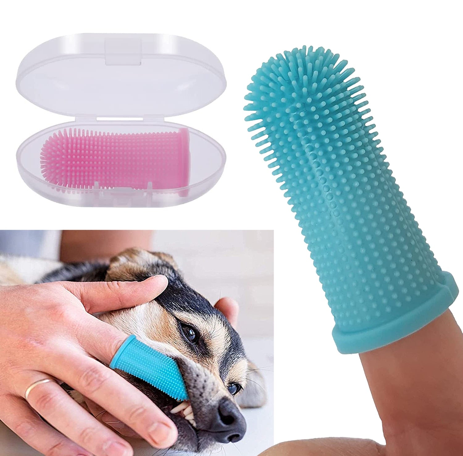 Silicone Huisdiertandenborstel
