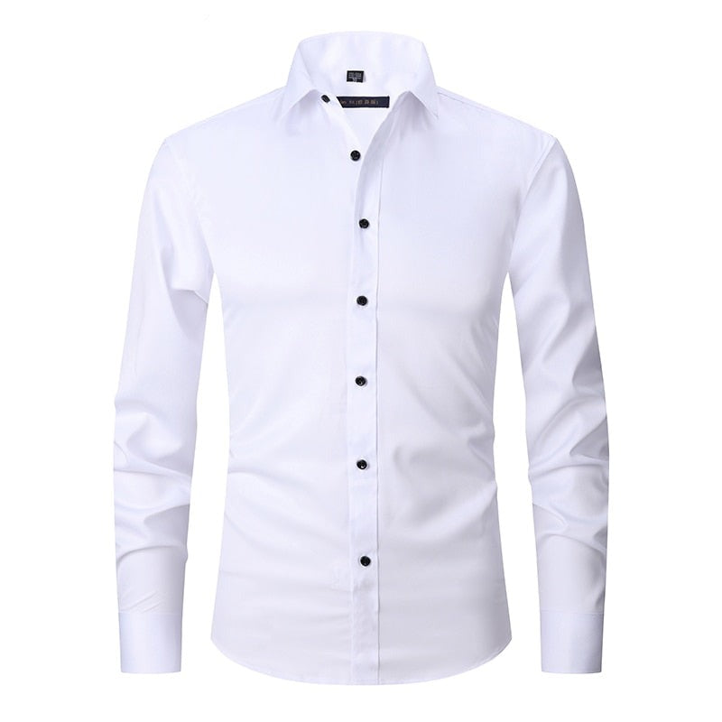 Heren Anti-Kreuk Slim Fit Dress Shirt