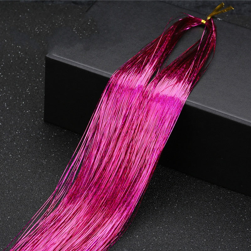 Sparkle Klatergoud Zijden Haarverlenging