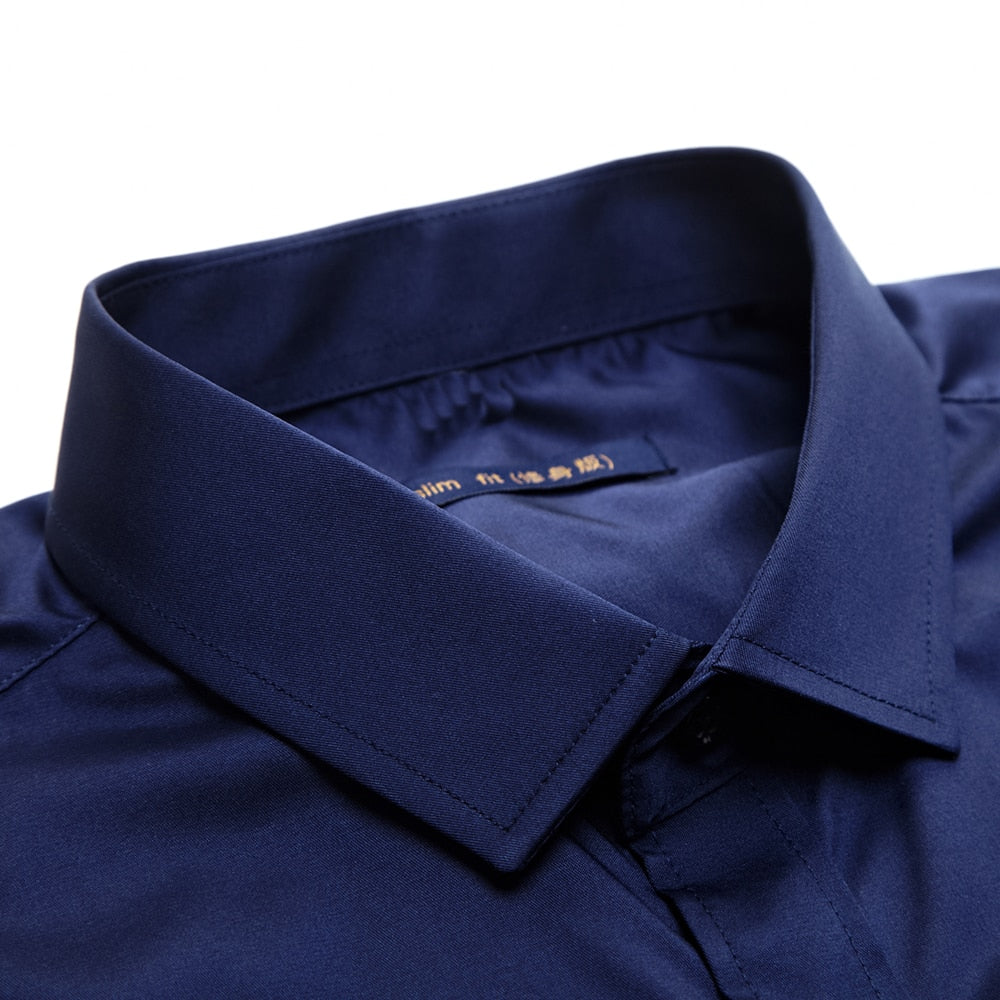 Heren Anti-Kreuk Slim Fit Dress Shirt