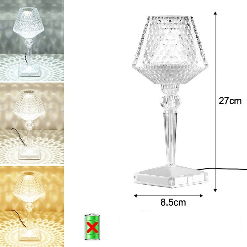 Verblindende Kristallen Lamp