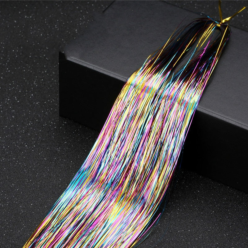 Sparkle Klatergoud Zijden Haarverlenging