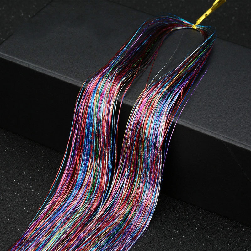 Sparkle Klatergoud Zijden Haarverlenging