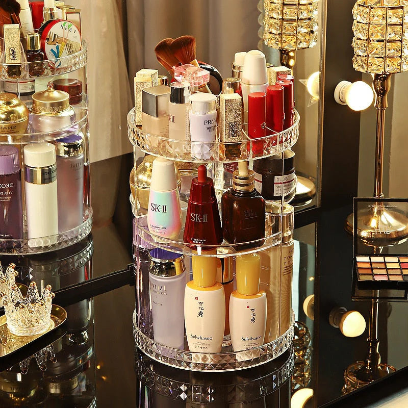 Roterende make-up organiser