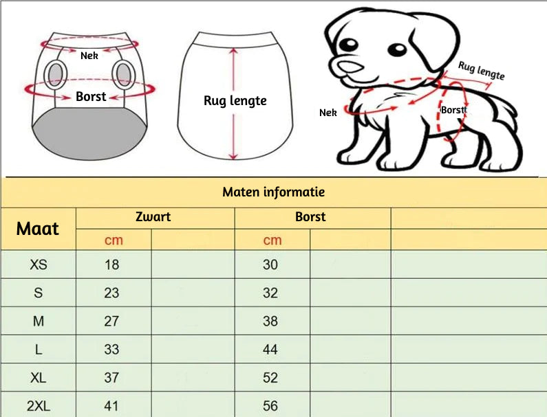 Honden Winterjas