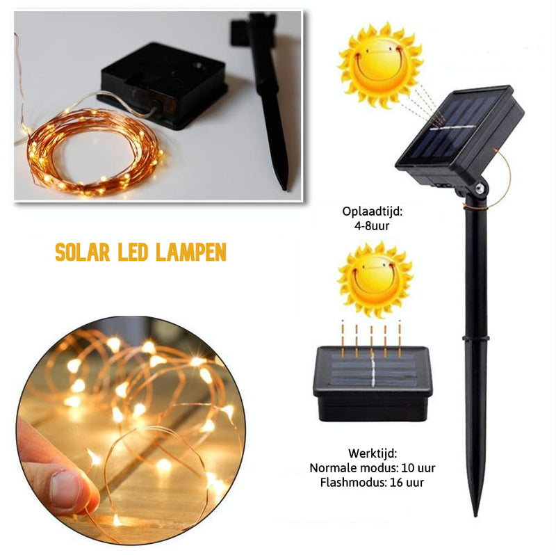 Zonne-energie LED Verlichting - Waterproof