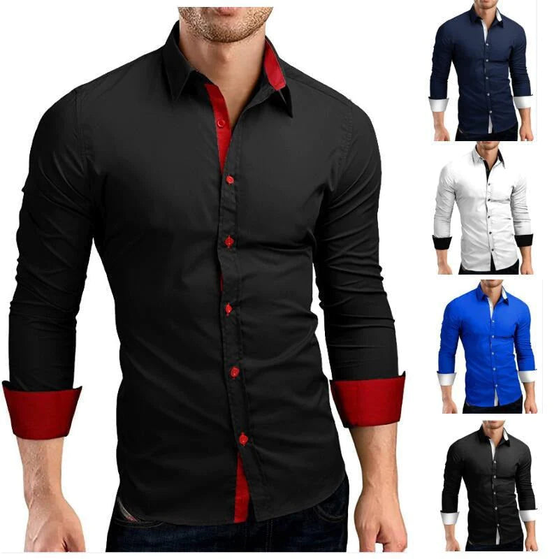 Mannen Slim Fit Lange Mouwen