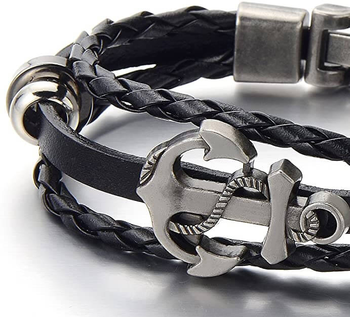 Anker Leren Armband