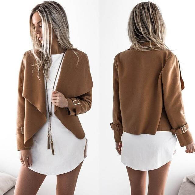 Asymmetrische Kraag Vest