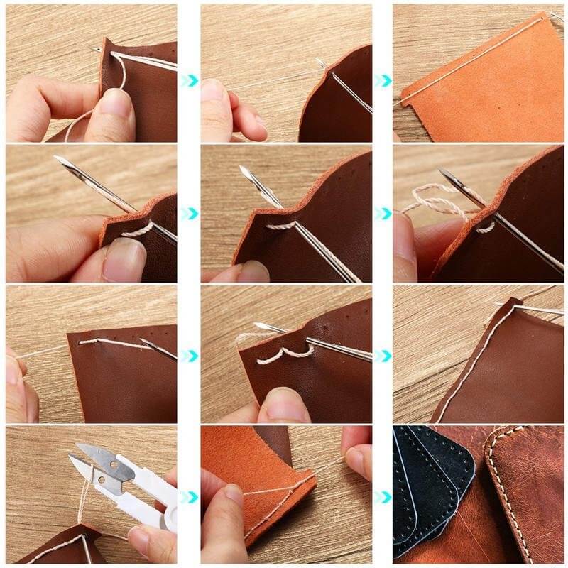 Leren Naai Awl Gereedschap Kit