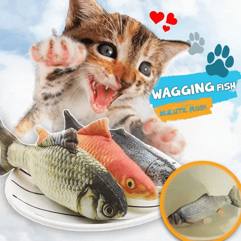 Dansende Vis | Zelfbewegend Kattenspeelgoed
